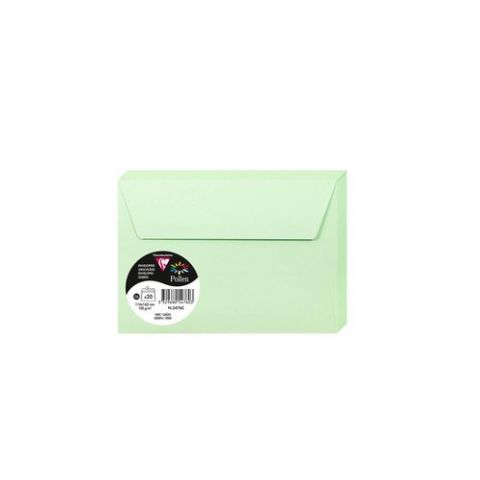 SOBRE CLAIREFONTAINE POLLEN 114x162 120g VERDE PAQ
