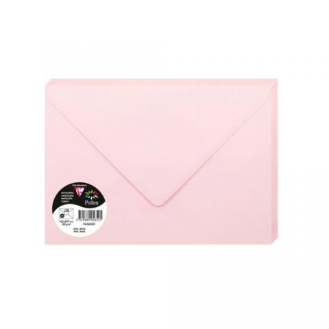 SOBRE CLAIREFONTAINE POLLEN 162x229 120g ROSA PAQU