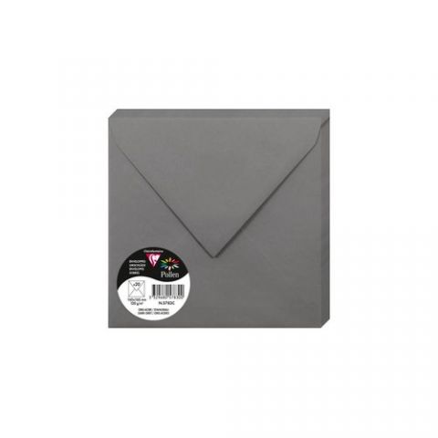 SOBRE CLAIREFONTAINE POLLEN 165x165 120g GRIS ACER