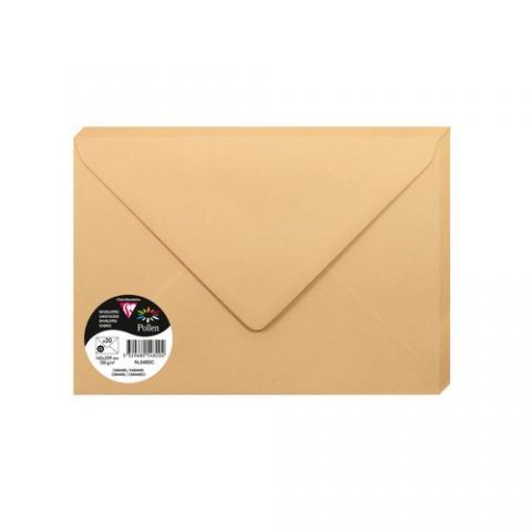 SOBRE CLAIREFONTAINE POLLEN 162x229 120g CARAMELO