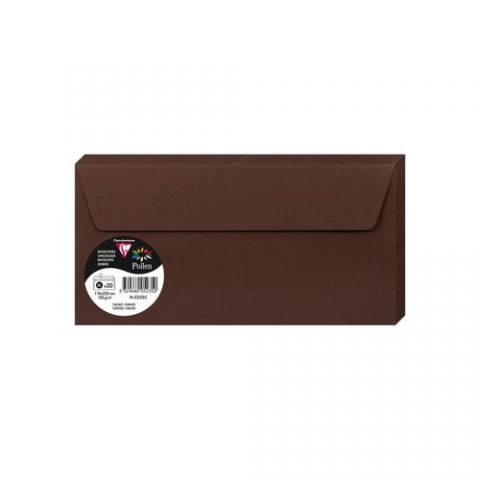 SOBRE CLAIREFONTAINE POLLEN 110x220 120g CACAO PAQ