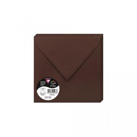 SOBRE CLAIREFONTAINE POLLEN 165x165 120g CACAO PAQ
