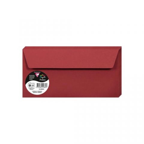 SOBRE CLAIREFONTAINE POLLEN 110x220 120g BURDEOS P