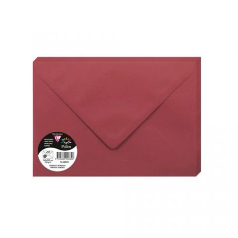 SOBRE CLAIREFONTAINE POLLEN 162x229 120g BURDEOS P