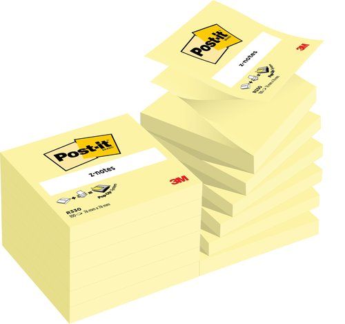 NOTAS ADHESIVAS POST-IT 100h Z NOTES  76x76 (R330)