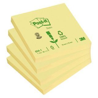 NOTAS ADHESIVAS POST-IT 654-1     76X76