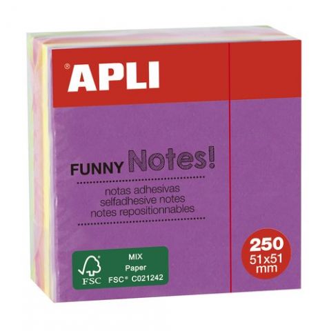 TACO NOTAS APLI 51X51 CUBO 250h BRILLANTE (5x50h)