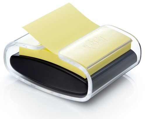 DISPENSADOR POST-IT NEGRO PRO + TACO NOTAS SUPER-S