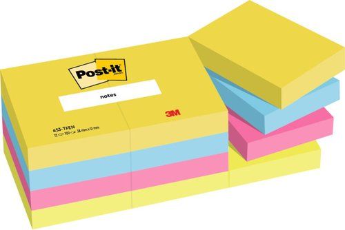 TACO NOTAS POST-IT 653-TFEN 38x51 ENERGIA (PACK DE
