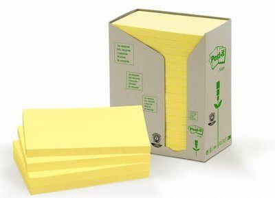 TACO NOTAS POST-IT RECICLADOS AMARILLOS 655/1T TOR