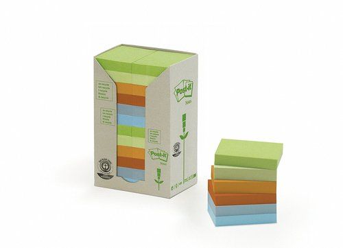 TACO NOTAS POST-IT RECICLADOS ARCOIRIS 653/1RPT TO