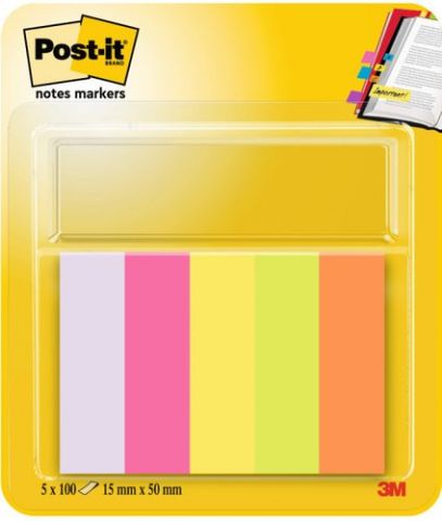 TACO NOTAS POST-IT 6705 15X50 COLORES NEON SUAVE 1