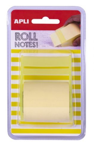 NOTAS ADHESIVAS APLI ROLLO de 8 m X 50 mm AMARILLO