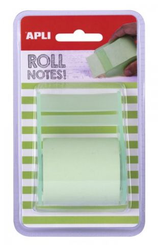 NOTAS ADHESIVAS APLI ROLLO de 8 m X 50 mm VERDE PA