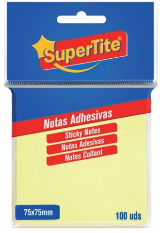 NOTAS ADHESIVAS SUPERTITE 76x76 100 uds