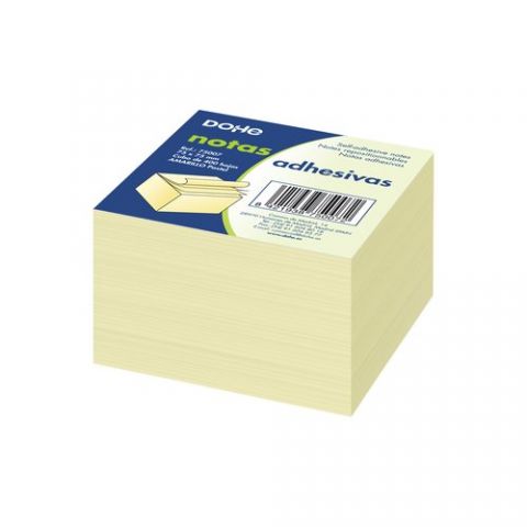 NOTAS ADHESIVAS DOHE CUBO 400h  75 x 75 mm.