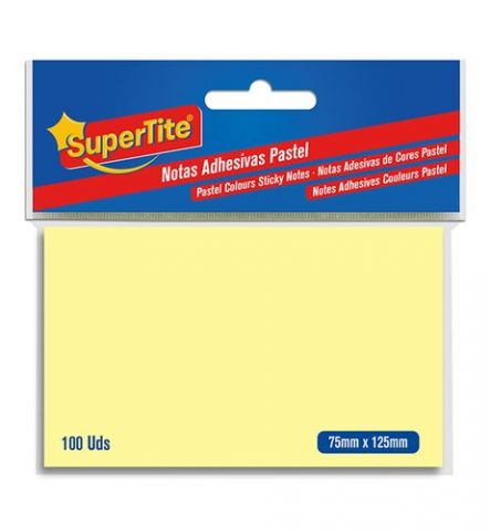 NOTAS ADHESIVAS SUPERTITE 75x125 100 uds
