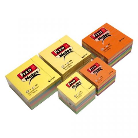 TACO NOTAS FIXO NOTES CUBO 76X76 400 HOJAS COLORES