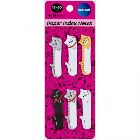 BANDERITAS ADHESIVAS CENTRUM GATOS PACK de 6