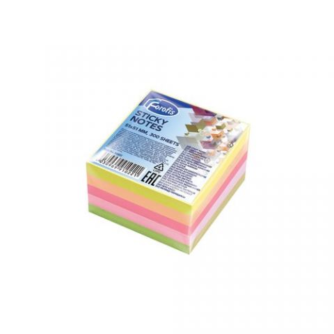 TACO NOTAS CUBO FOROFIS 300h 51x51 COLORES NEON (5