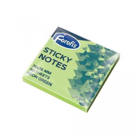 TACO NOTAS FOROFIS 80h 76x76 VERDE NEON