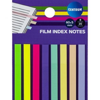 BANDERITAS ADHESIVAS CENTRUM 60x5mm NEON PACK de 8