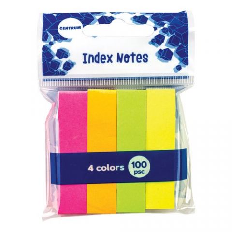 BANDERITAS ADHESIVAS CENTRUM 50x12mm NEON PACK de