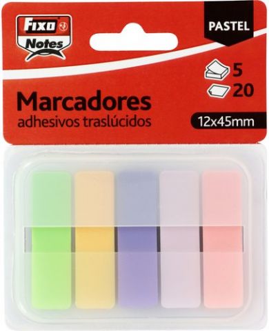 BANDERITAS ADHESIVAS FIXO NOTES POPUP 12x45 COLORE