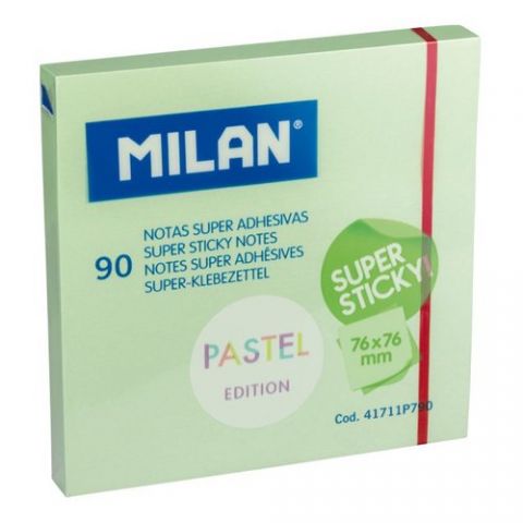 NOTAS ADHESIVAS MILAN SUPER STICKY 90h 76x76 PASTE