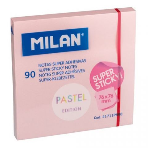 NOTAS ADHESIVAS MILAN SUPER STICKY 90h 76x76 PASTE