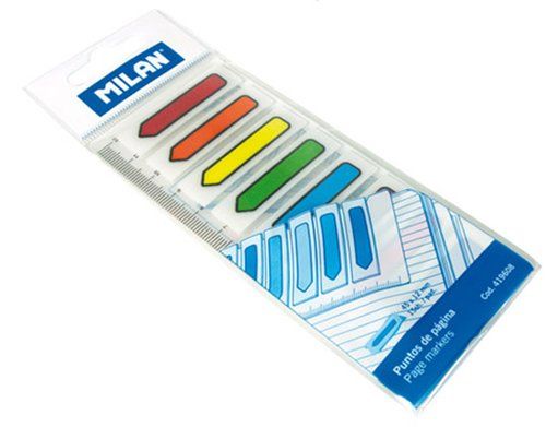 BANDERITAS ADHESIVAS MILAN FLECHA 8 COLORES