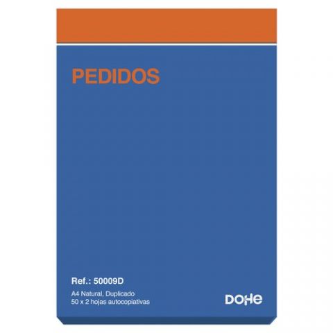 TALONARIO PEDIDOS A4 NATURAL DUPLICADO DOHE