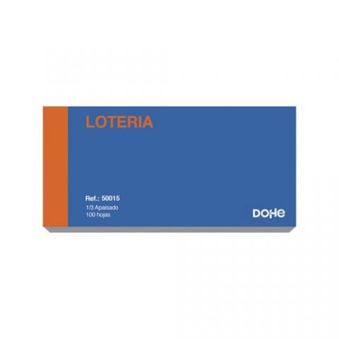 TALONARIO LOTERIA 1/3 APAISADO DOHE