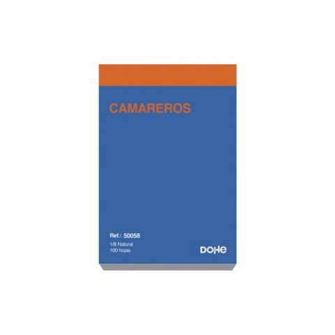 TALONARIO CAMAREROS 1/8 NATURAL DOHE