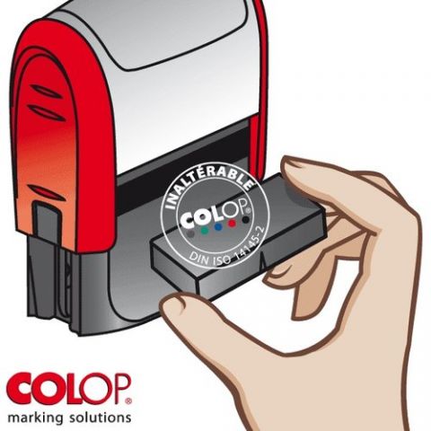ALMOHADILLA TRODAT COMPATIBLE COLOP E2300 AZUL