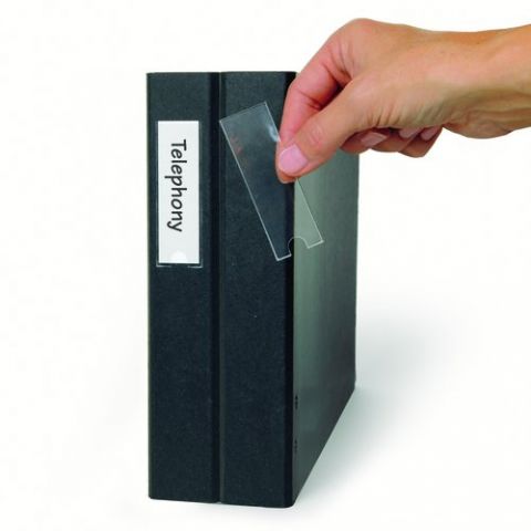 FUNDA ADHESIVA 3L 19x75 BOLSILLO para ETIQUETAS BO