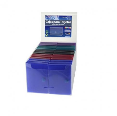 CAJA para TARJETAS OFFICE BOX SUPRA EXPOSITOR de 3