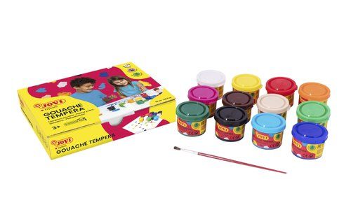 TEMPERA JOVI  35 ml (bote) ESTUCHE de 12