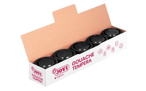 TEMPERA JOVI  35 ml (bote)  NEGRO