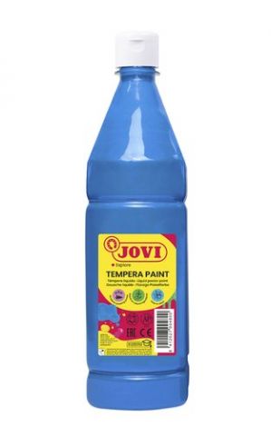 TEMPERA JOVI LIQUIDA 1000 ml (botella) AZUL CYAN