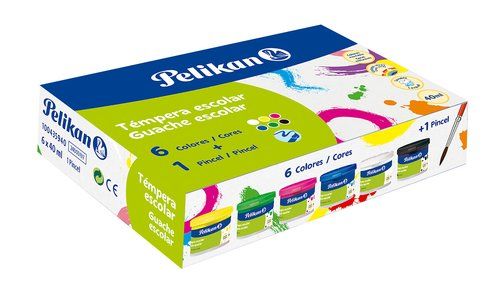 TEMPERA PELIKAN 40 ml (bote) 742/40S ESTUCHE de 6