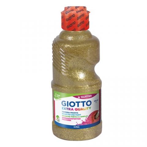 TEMPERA GIOTTO LIQUIDA GLITTER 250 ml (botella) OR