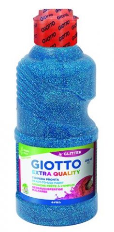TEMPERA GIOTTO LIQUIDA GLITTER 250 ml (botella) AZ