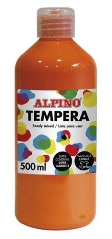 TEMPERA ALPINO LIQUIDA  500 ml (botella) NARANJA
