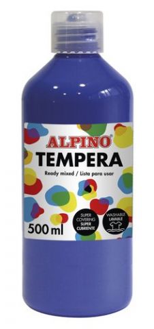 TEMPERA ALPINO LIQUIDA  500 ml (botella) AZUL ULTR