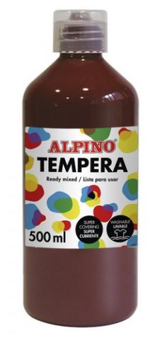TEMPERA ALPINO LIQUIDA  500 ml (botella) MARRON