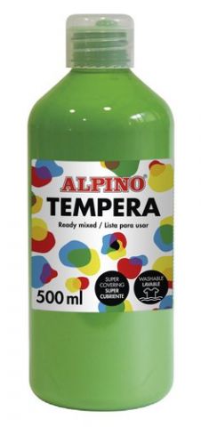 TEMPERA ALPINO LIQUIDA  500 ml (botella) VERDE CLA