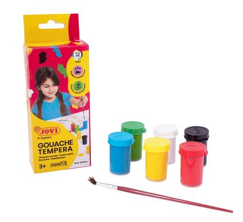TEMPERA JOVI  15 ml (bote) ESTUCHE de  6