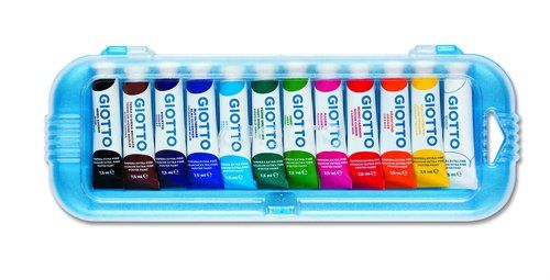 TEMPERA GIOTTO  7,5 ml (tubo) ESTUCHE de 12