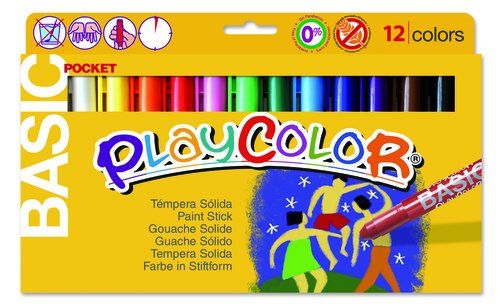 TEMPERA SOLIDA PLAYCOLOR BASIC POCKET 5Gr. ESTUCHE